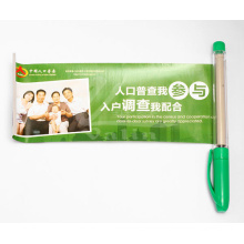 Promotional Pull out Banner Pen Plastic Pen